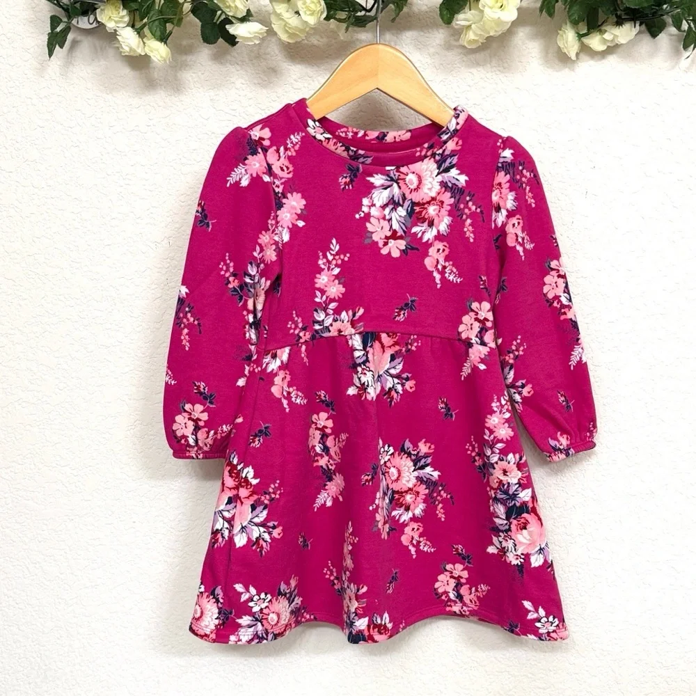 GAP • Floral Fleece Lined Dress